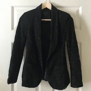 lace guess blazer